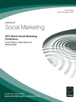 cover image of Journal of Social Marketing, Volume 4, Issue 2
